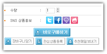 [상점관리] SNS 상품 홍보기능 추가(트위터, 페이스북, 미투데이, 다음 요즘)